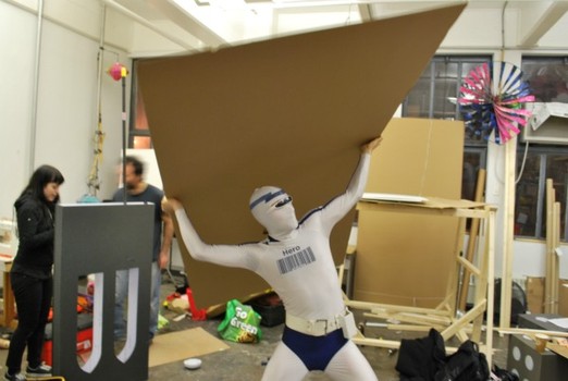While strongmen like the Hulk might pick up a car and toss it a hundred feet, Captain Generica can only pick up a thin sheet of cardboard the size of a car, and then put it back down.
